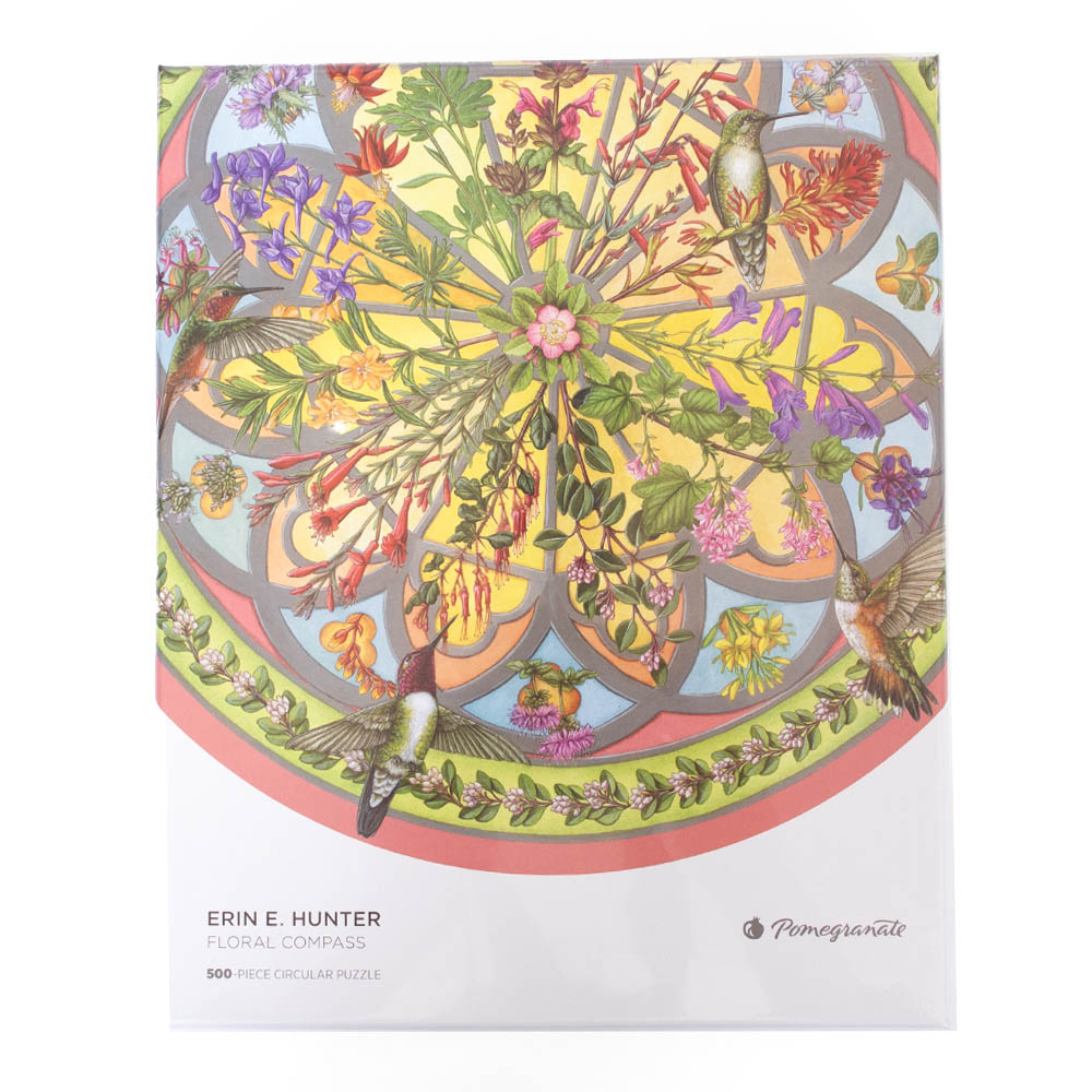 Pomegranate, Puzzle, Gifts, 500 Piece, Circular, Jigsaw, Erin E Hunter, Florals, 963705